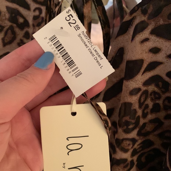 Leopard Print Ruffle Dress - Picture 3 of 3